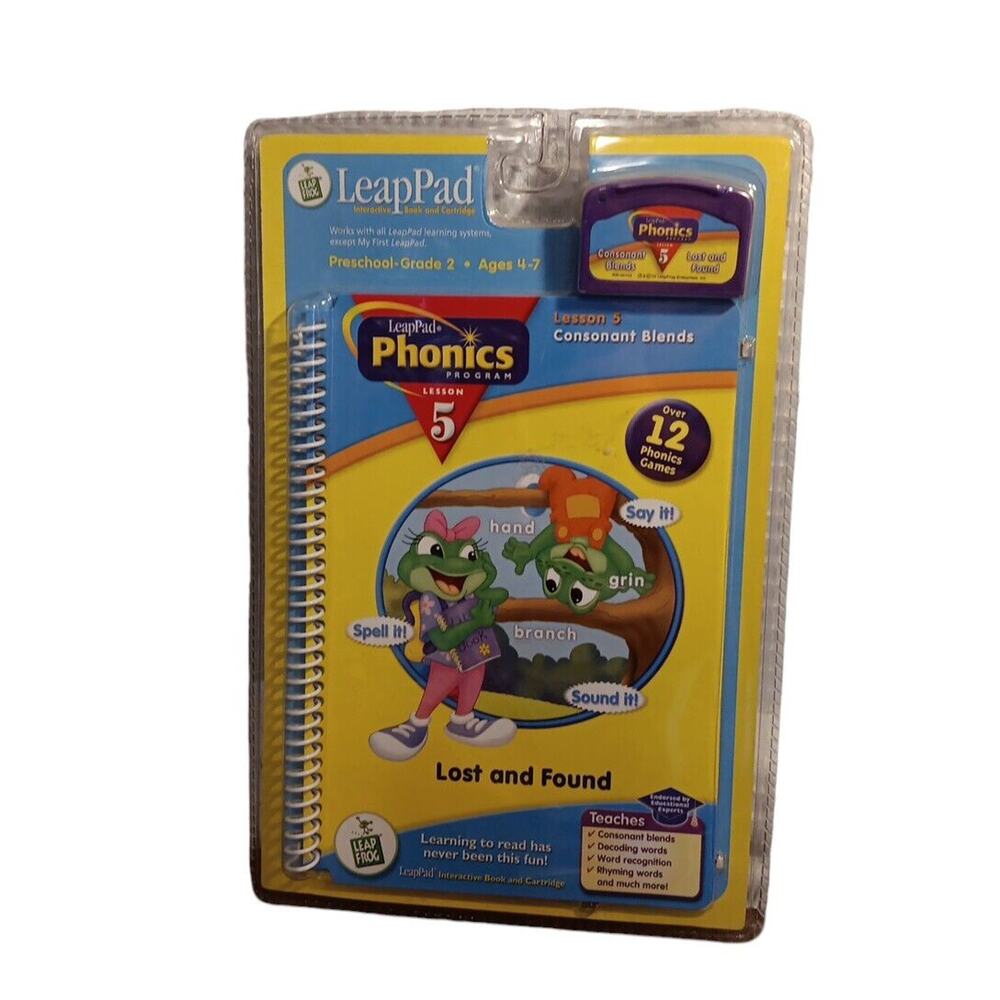 Leap Frog LeapPad Phonics Lesson 5 Lost & Found Book Vintage Ages 4-7 New Sealed